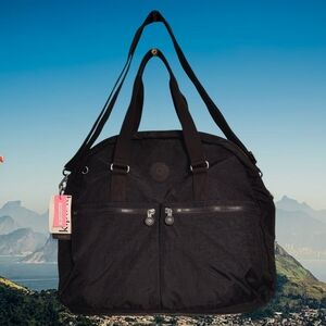 Kipling Eugina Tote In 🖤 Black Tonal 🖤